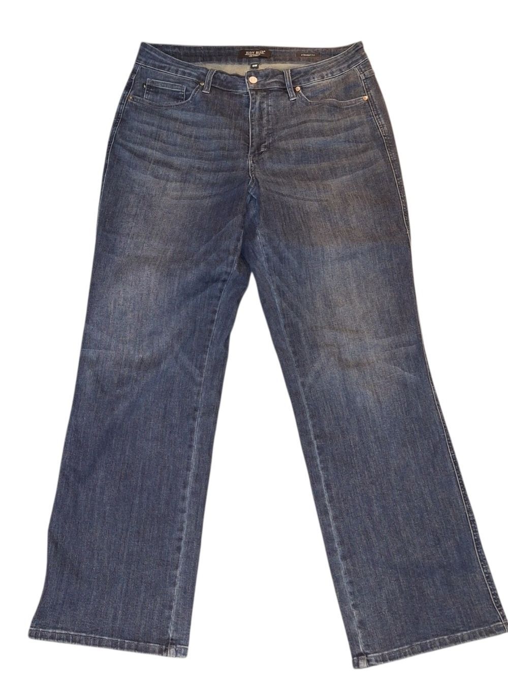 Judy Blue Dark Blue Women's Straight-Leg Jeans 18x33